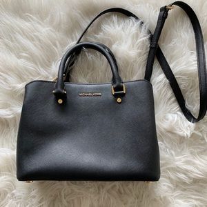 Michael Kors black crossbody/satchel